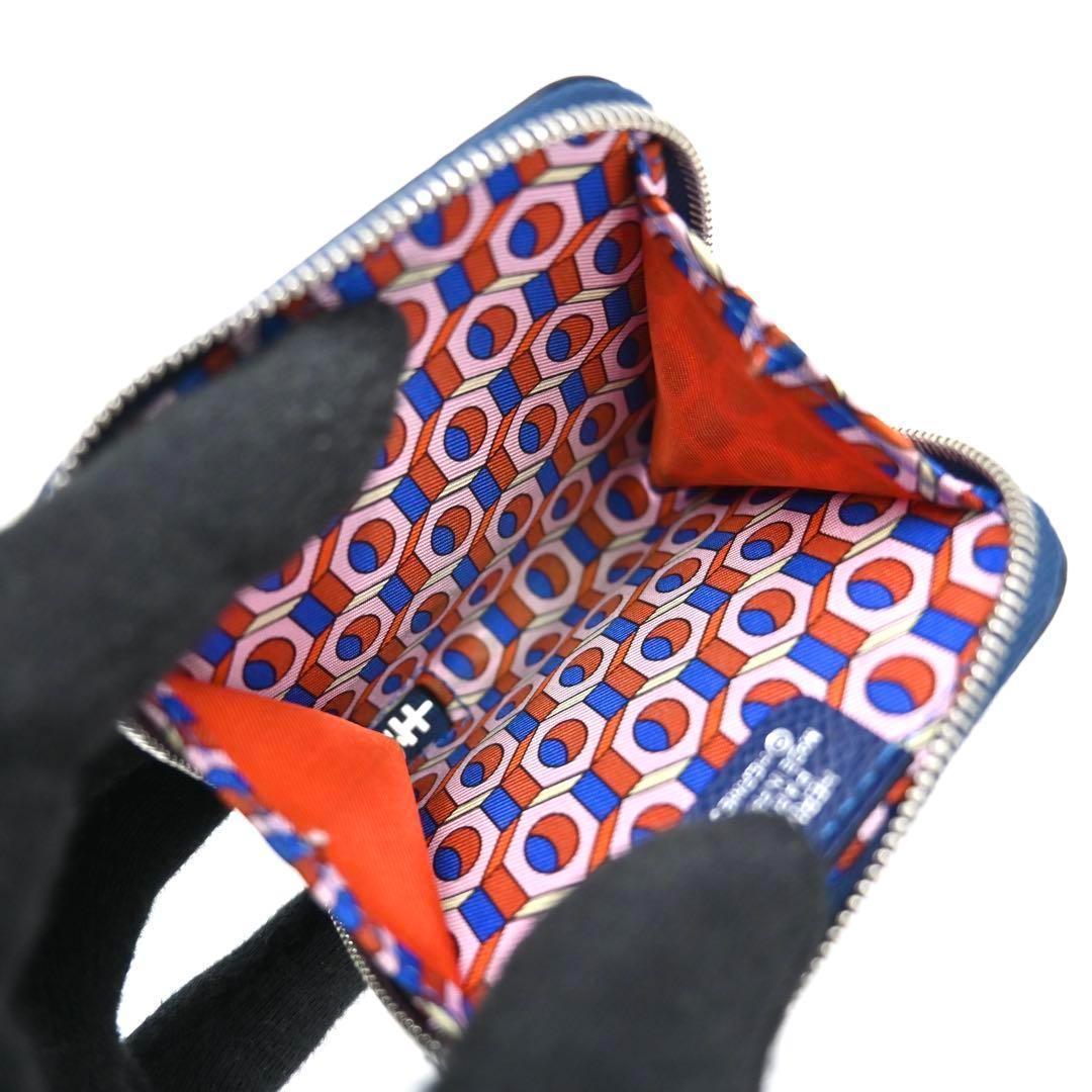 エルメス HERMES アザップミニ アザップコンパクト ネイビー ケース