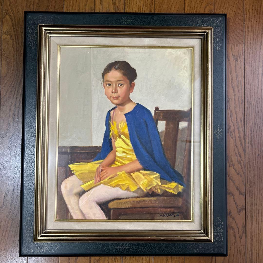 額付 田家阿希雄 水墨画 バレリーナ 8号 水墨画、墨絵 昇り龍