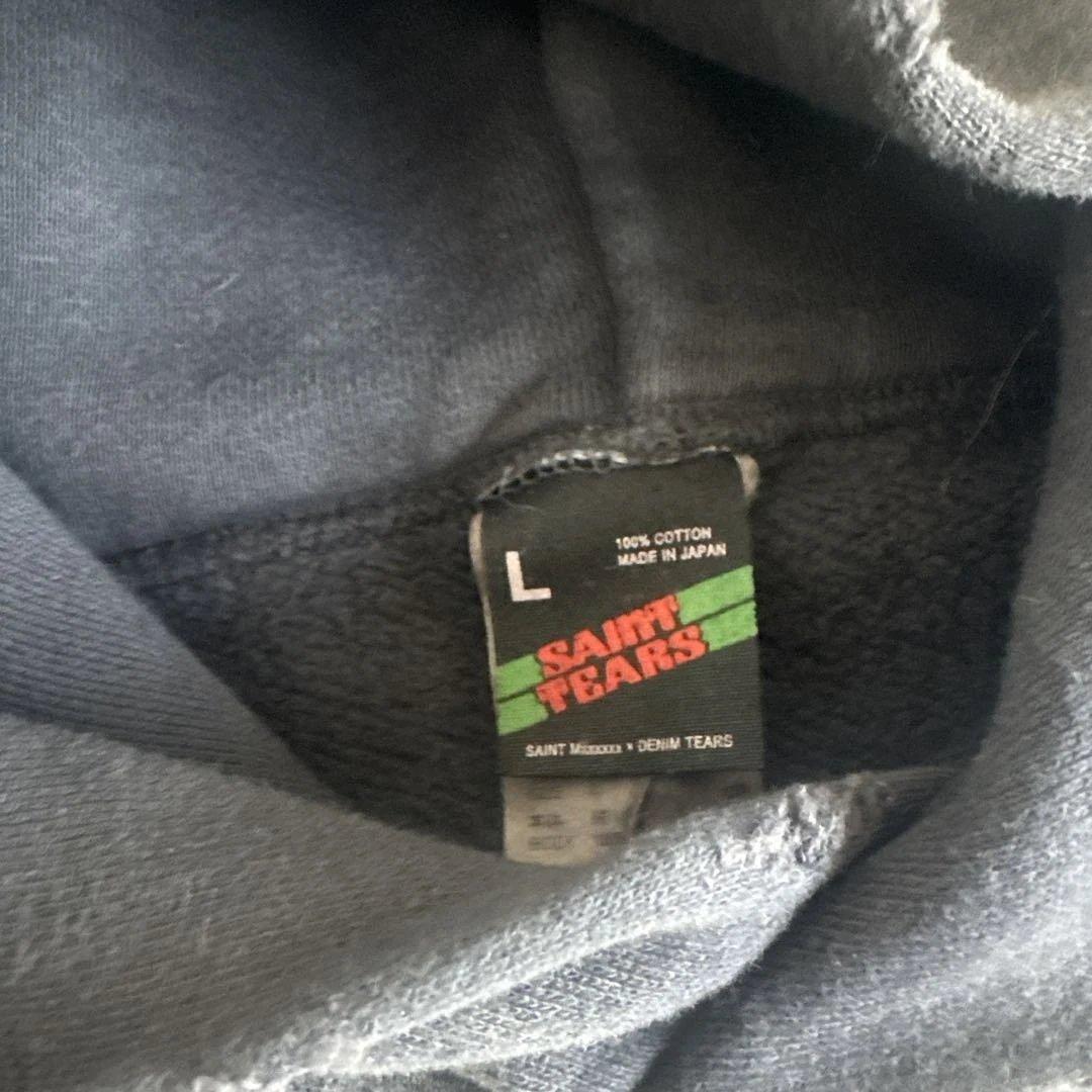 セントマイケル　デニムティアーズ　パーカー　L