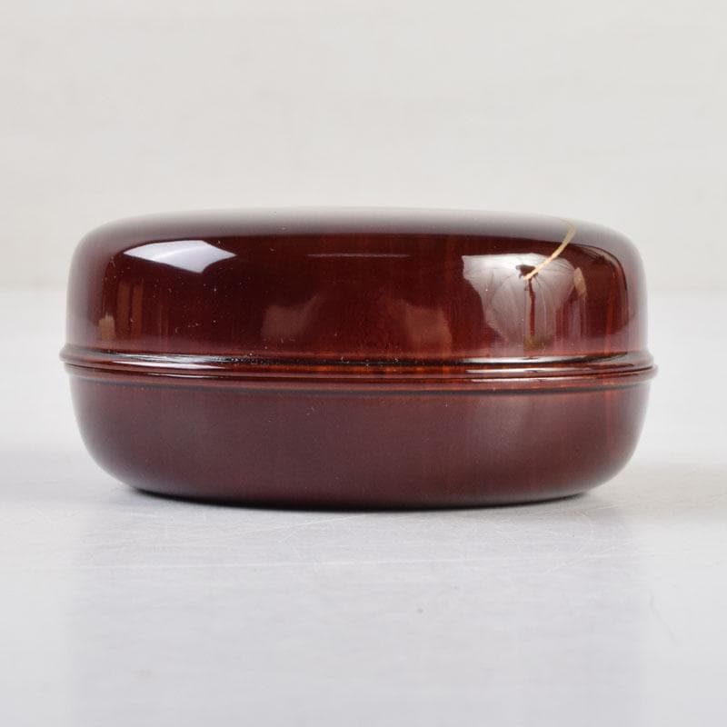 人間国宝　山下義人作　屋島神社古材　木地　呂塗　蕪蒔絵　香合　共箱　V　8927