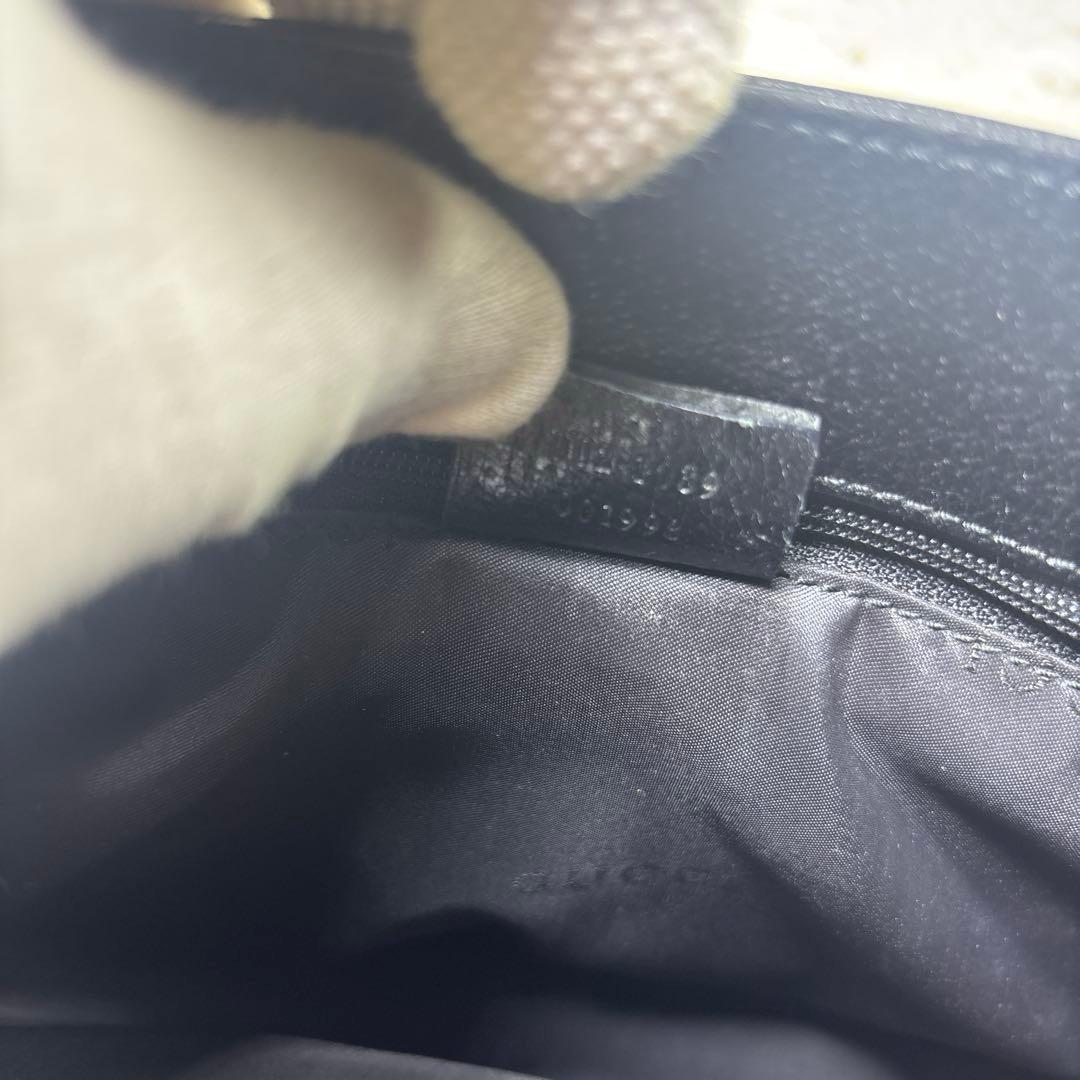 [希少無地.美品] グッチ トートバッグ　ビジネスバッグ　A4 自立　シボ革