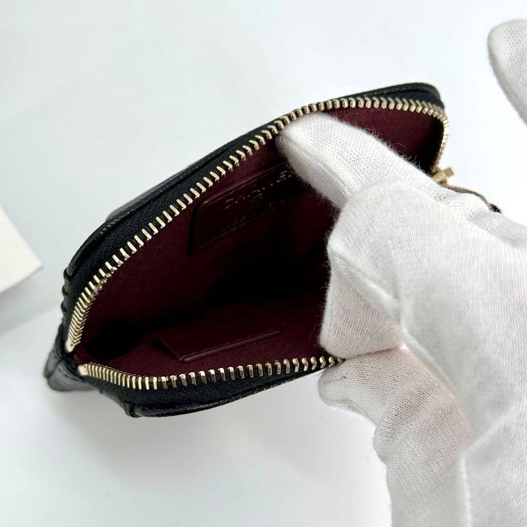 新品 CHANEL ジップ カード ケース キャビアスキン ブラック 黒