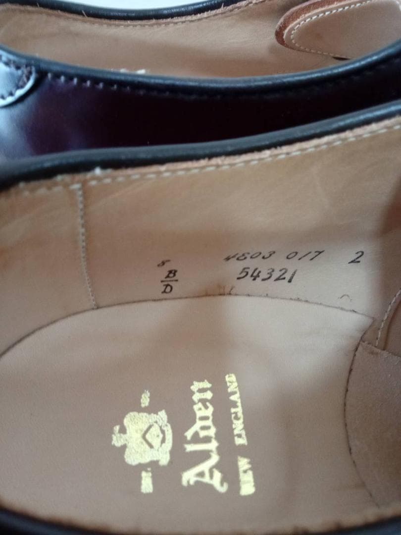 ALDEN　オールデン　54321　Vチップ 　バーガンディコードバン　US8