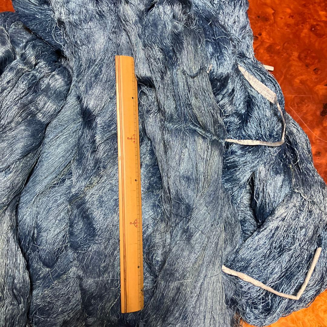 9.藍染絹糸　経糸　2kg