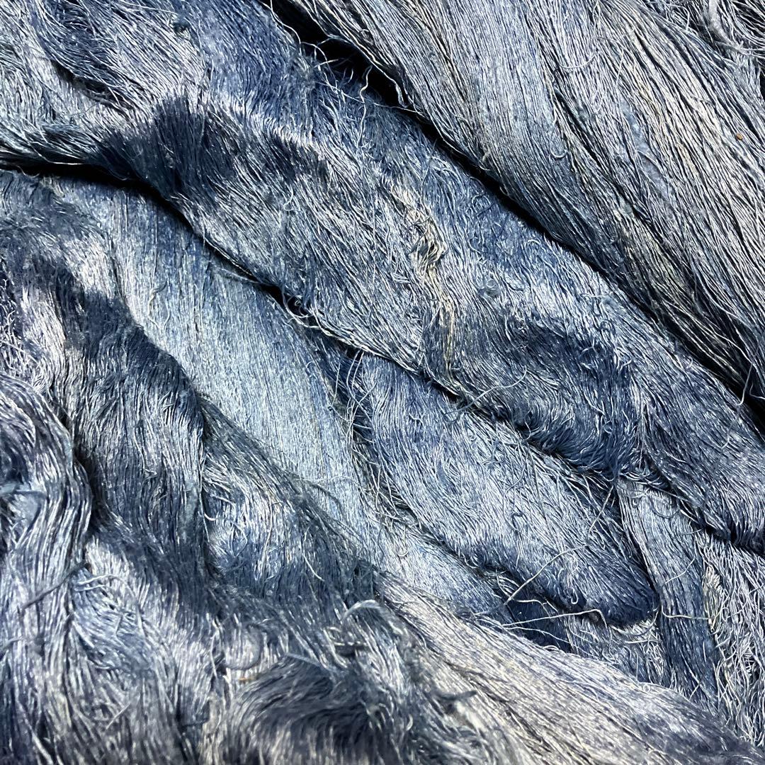 9.藍染絹糸　経糸　2kg