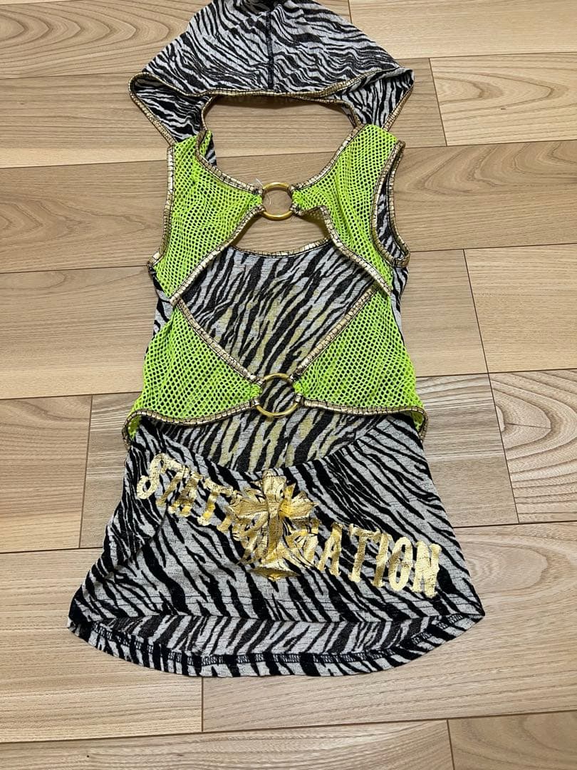 値下　d.i.a ダイヤ トップス ゼブラ　y2k 平成ギャル 希少　正規品