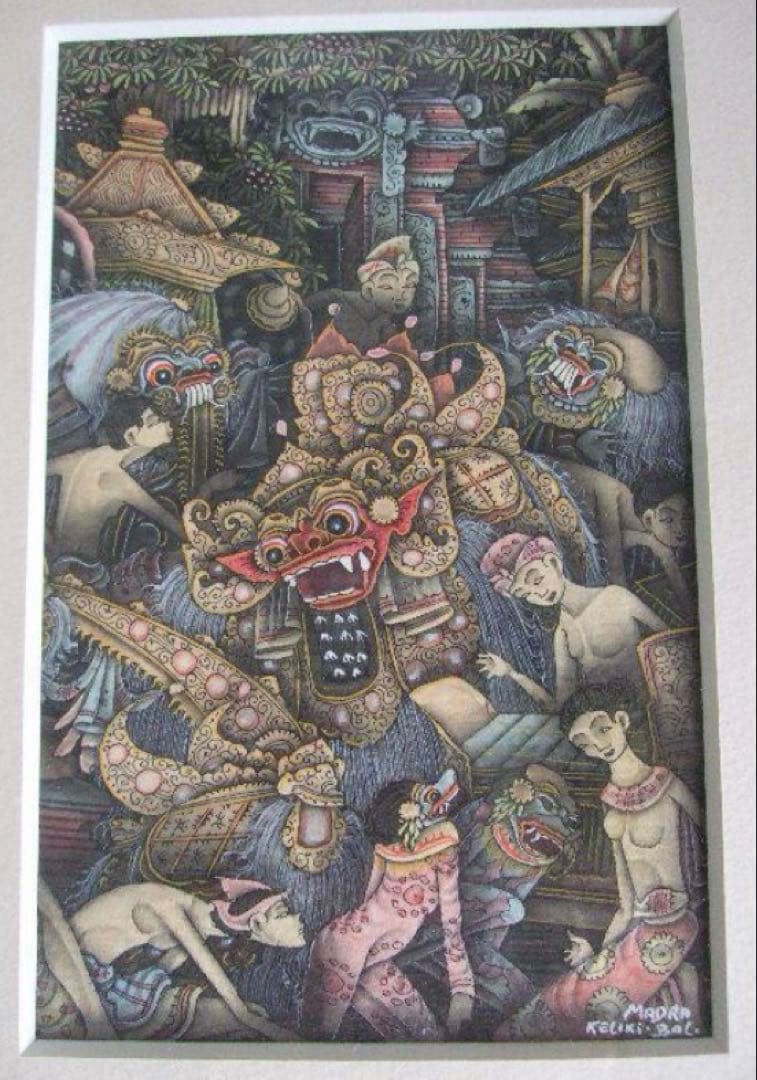 バリ島 バリアート 絵画 細密画 MADRAの通販はau PAY マーケット