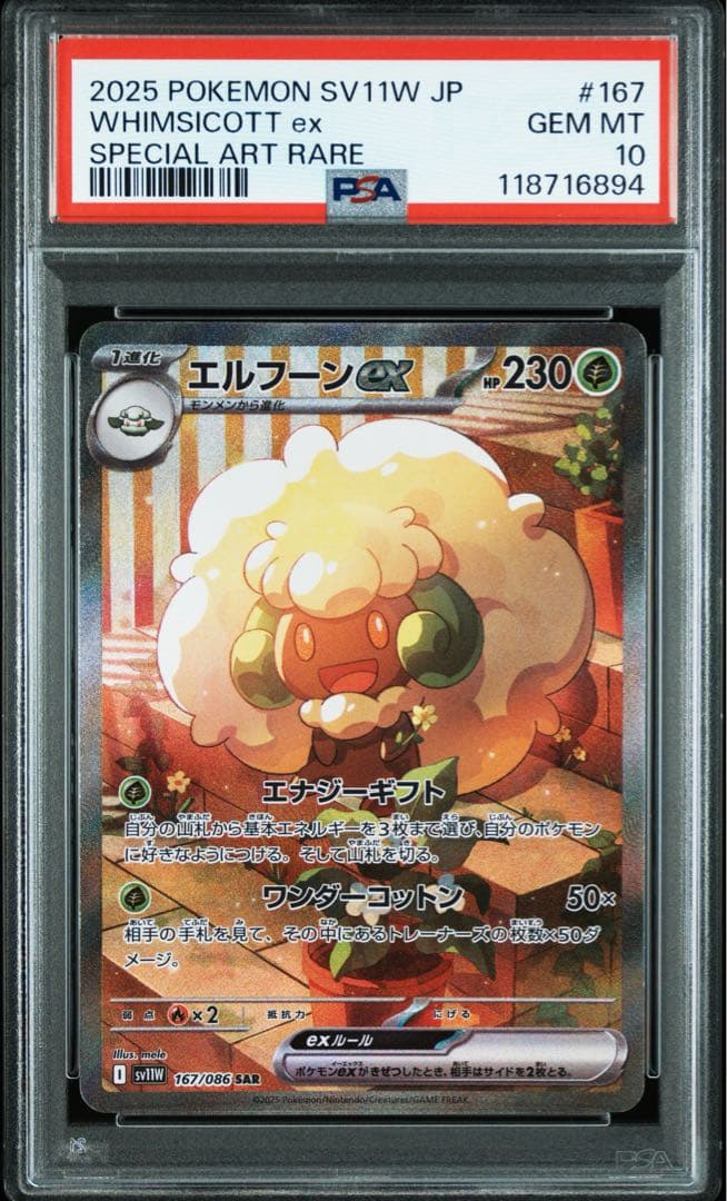 PSA10連番】エルフーン ex #167 SPECIAL ART RARE