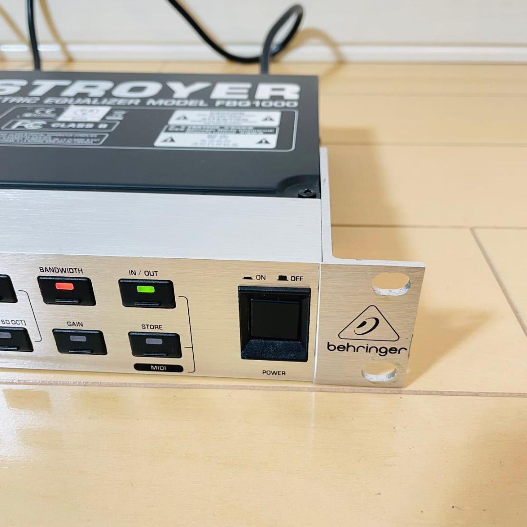 【美品】BEHRINGER FBQ1000 フィードバックサプレッサー