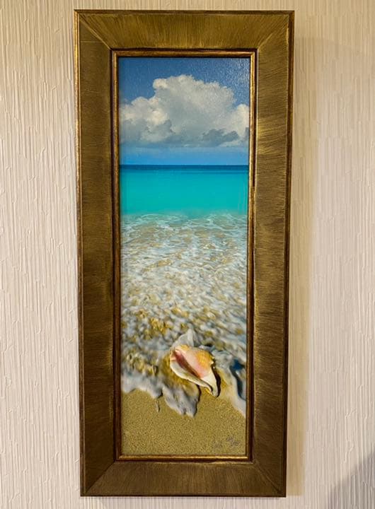 砂浜の絵 (アメリカで購入)