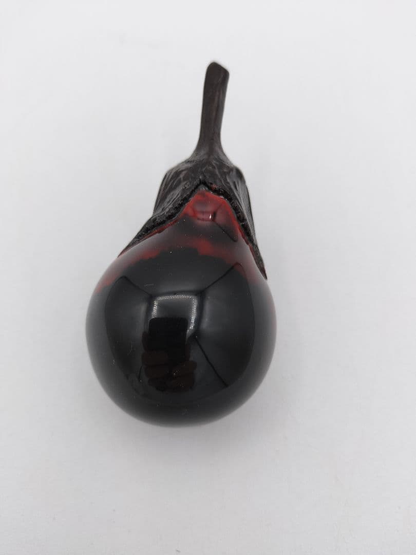 b40 【新品・未使用】香合 総乾漆造 茄子 中津昭史 木箱 茶道具