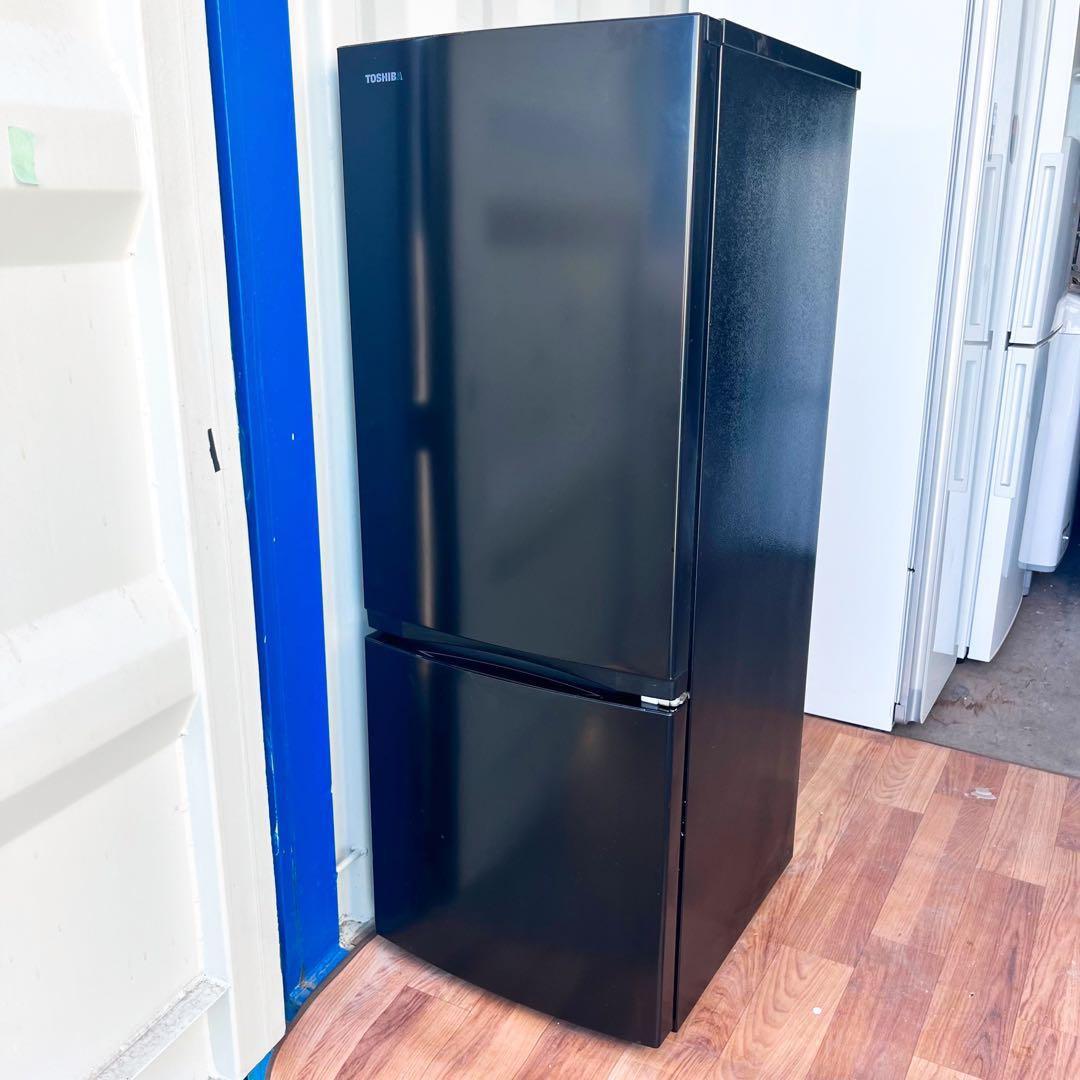 取付無料！東芝 2024年製 高性能スタイリッシュブラック冷蔵庫！洗濯機
