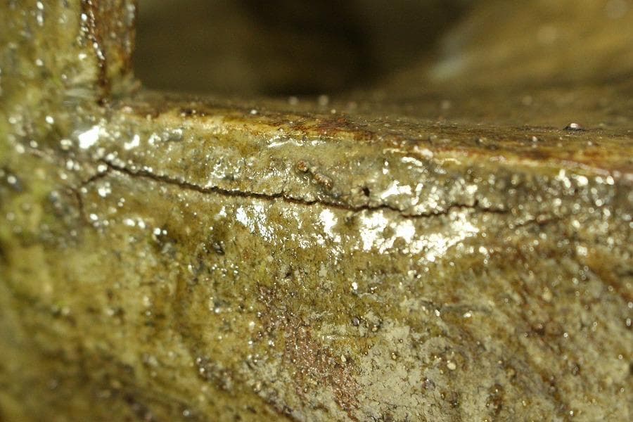 茶道具 古唐津 手付 水指(ZE568)