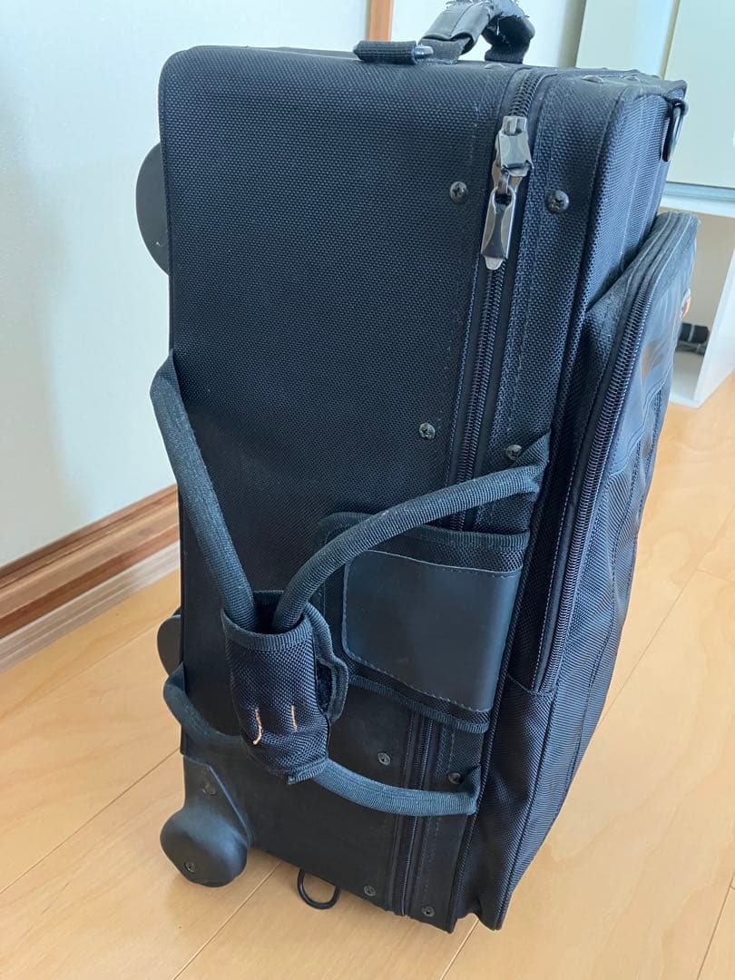 【値下げ交渉可能】プロテック　トランペットダブルケース セミハードキャスター付き