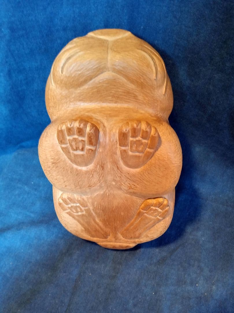 うさぎ一刀彫桜 卯 兎 ウサギ