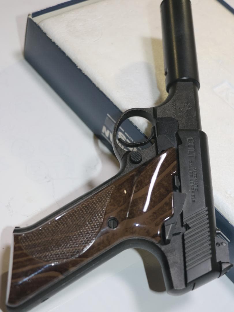 MGC　ＨＷ樹脂製モデルガン コルトウッズマン 短消音器付　 SPG合法品