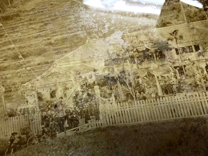 依田善六年代物古い写真額縁大正明治侍アンティーク骨董文化資料