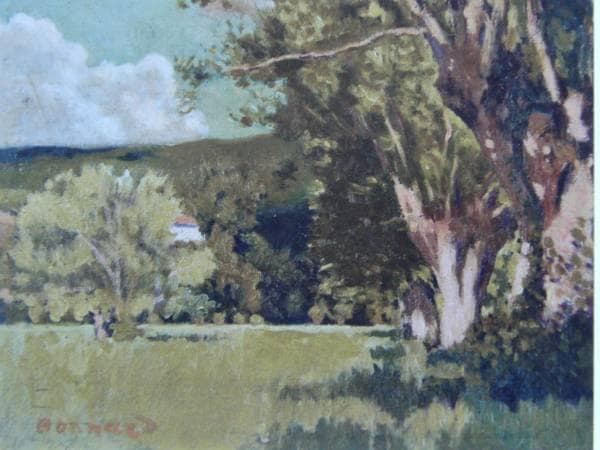 P・ボナール、ドーフィネ風景、希少画集画、新品高級額装付