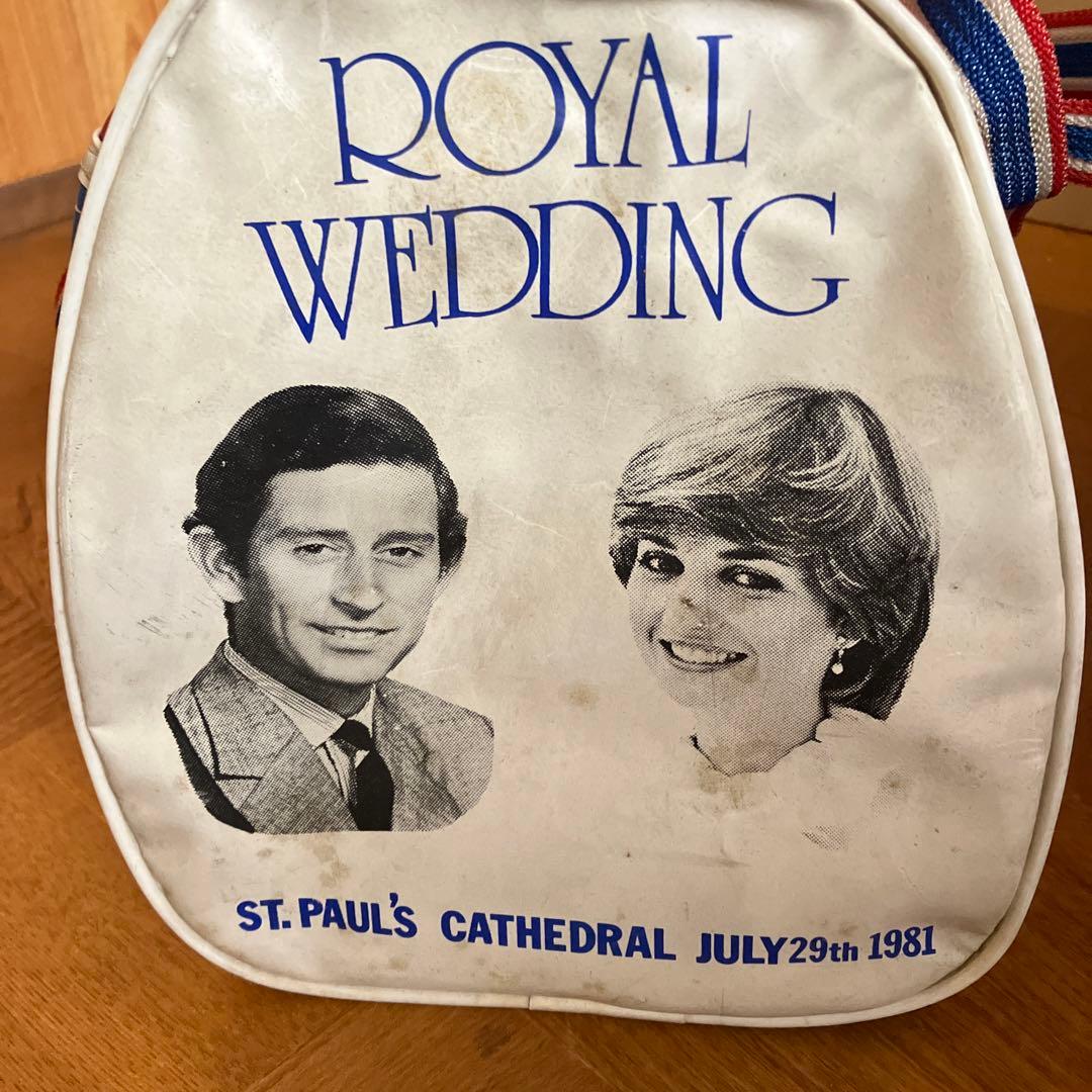royal wedding チャールズ皇太子 ダイアナ妃 ボストンバッグ レア