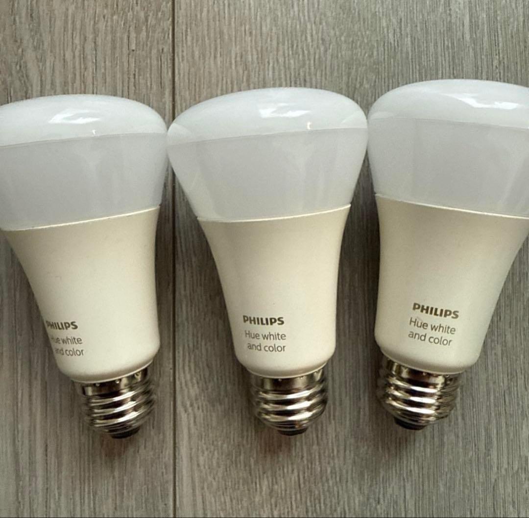 PHILIPS Hue huewhiteandcolor LED電球 3個セット Philips 456194 Hue