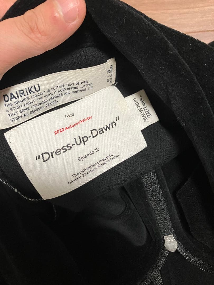 DAIRIKU VELOUR TRACK JACKET【23AW】