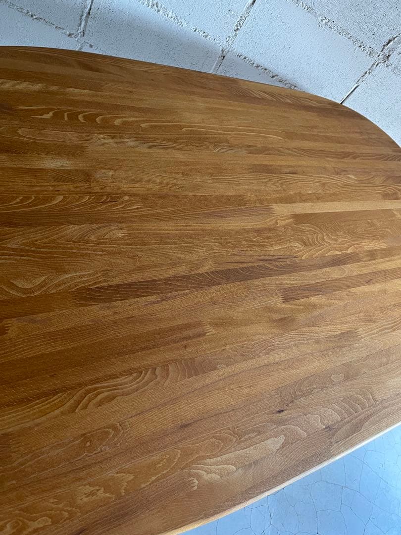 飛騨産業　オールドキツツキマーク　ダイニングテーブル　オーク材無垢　ヴィンテージ