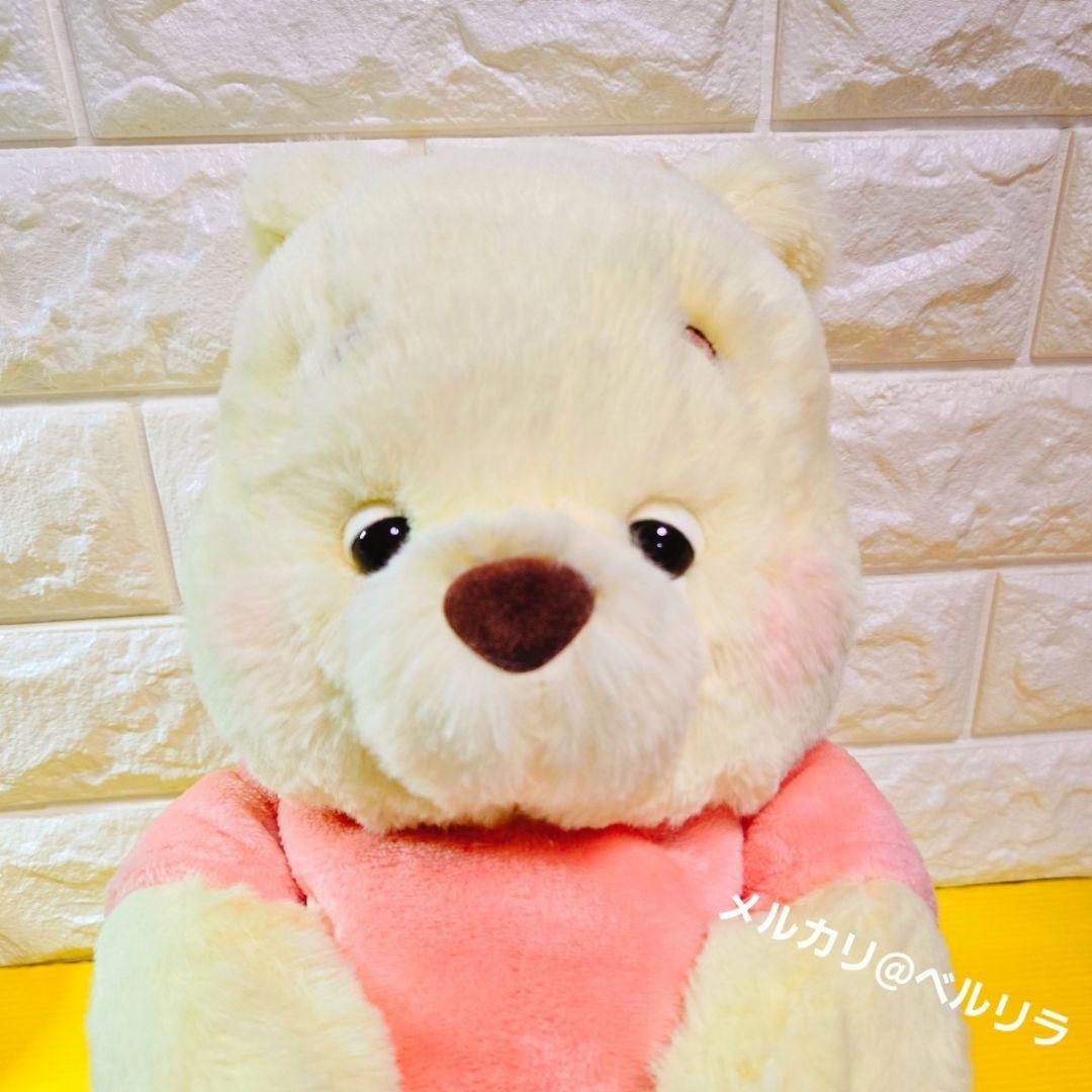 ディズニーストア プーさん ぬいぐるみ ウトウト くすみパステル