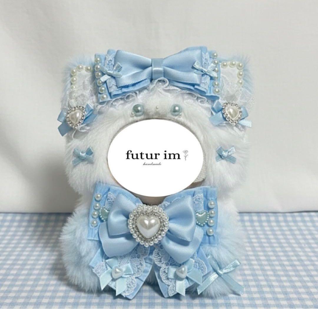 11-12cm 】再販 ねこ耳 ぬい服 おすわりぬい服 ハンドメイド - メルカリ