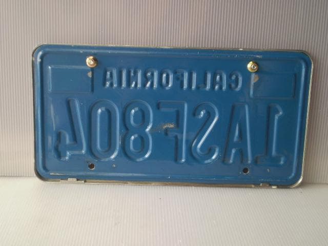 1ASF804' California'USAカルフォルニアライセンスプレート。 楽天市場