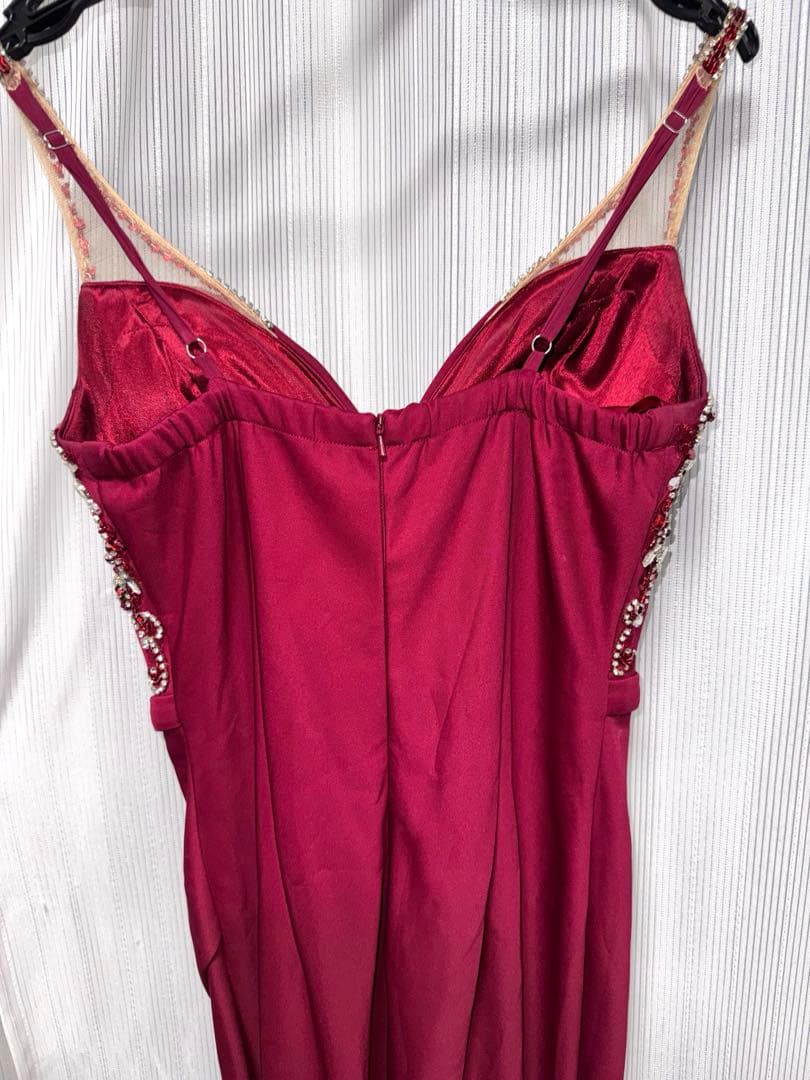 Sugar【IRMA】 フロントジップ ノースリーブ ロングドレス Mサイズ