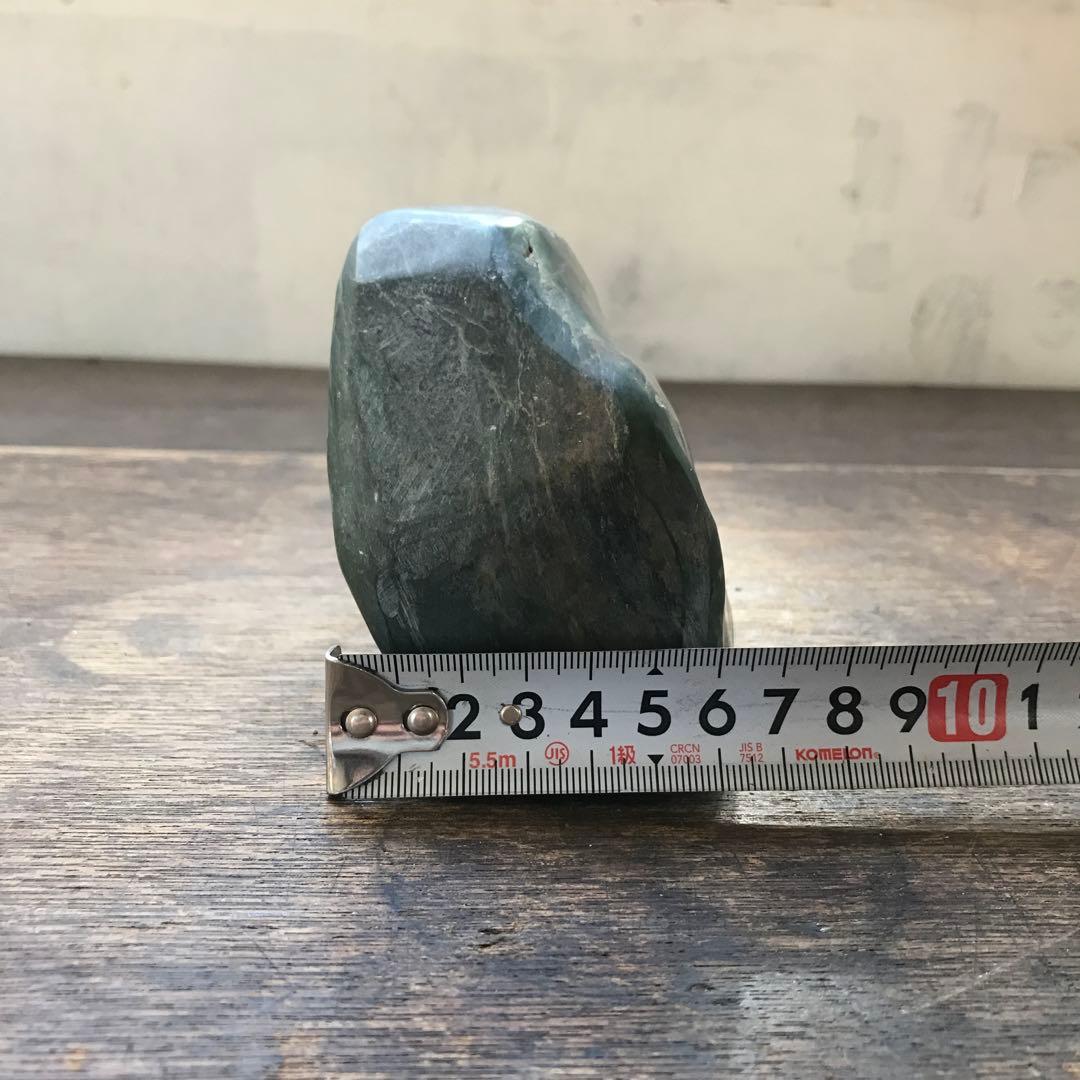 ひすい 翡翠 濃緑 天然石 原石 1.7kg 大ぶり コレクション 鑑賞石