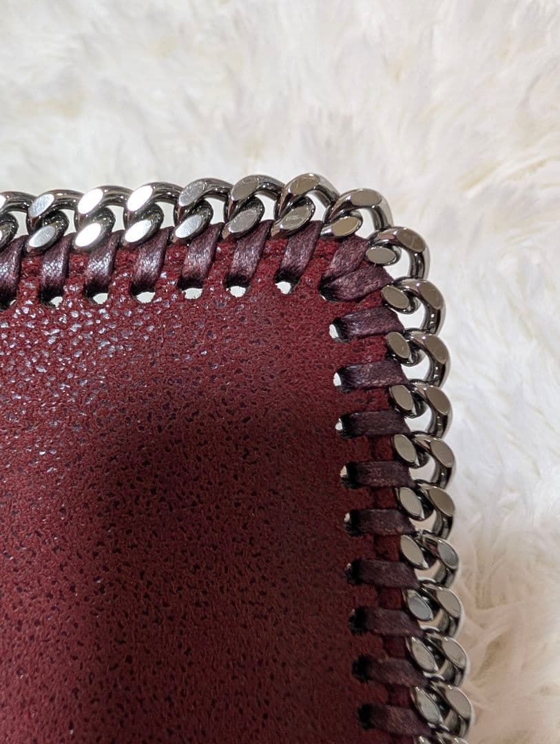 ステラマッカートニー♥️三つ折り財布ファラベラ チェーン 赤