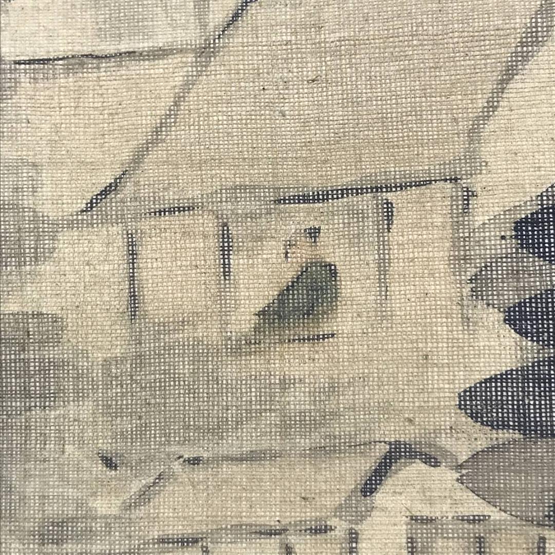 【真作】中林竹洞/米法山水図/幽居図/掛軸/名家伝来/AC-82