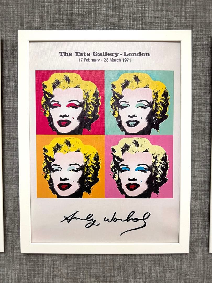 No.298フレーム付きキャンバスアート　インテリア絵画　アンディーウォーホル