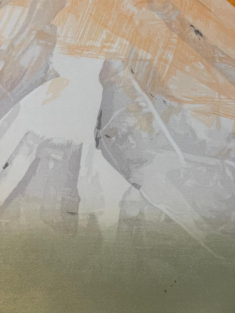 ミ*ア様 「真作」奥村土牛「富士」木版画　184/250　証書付き