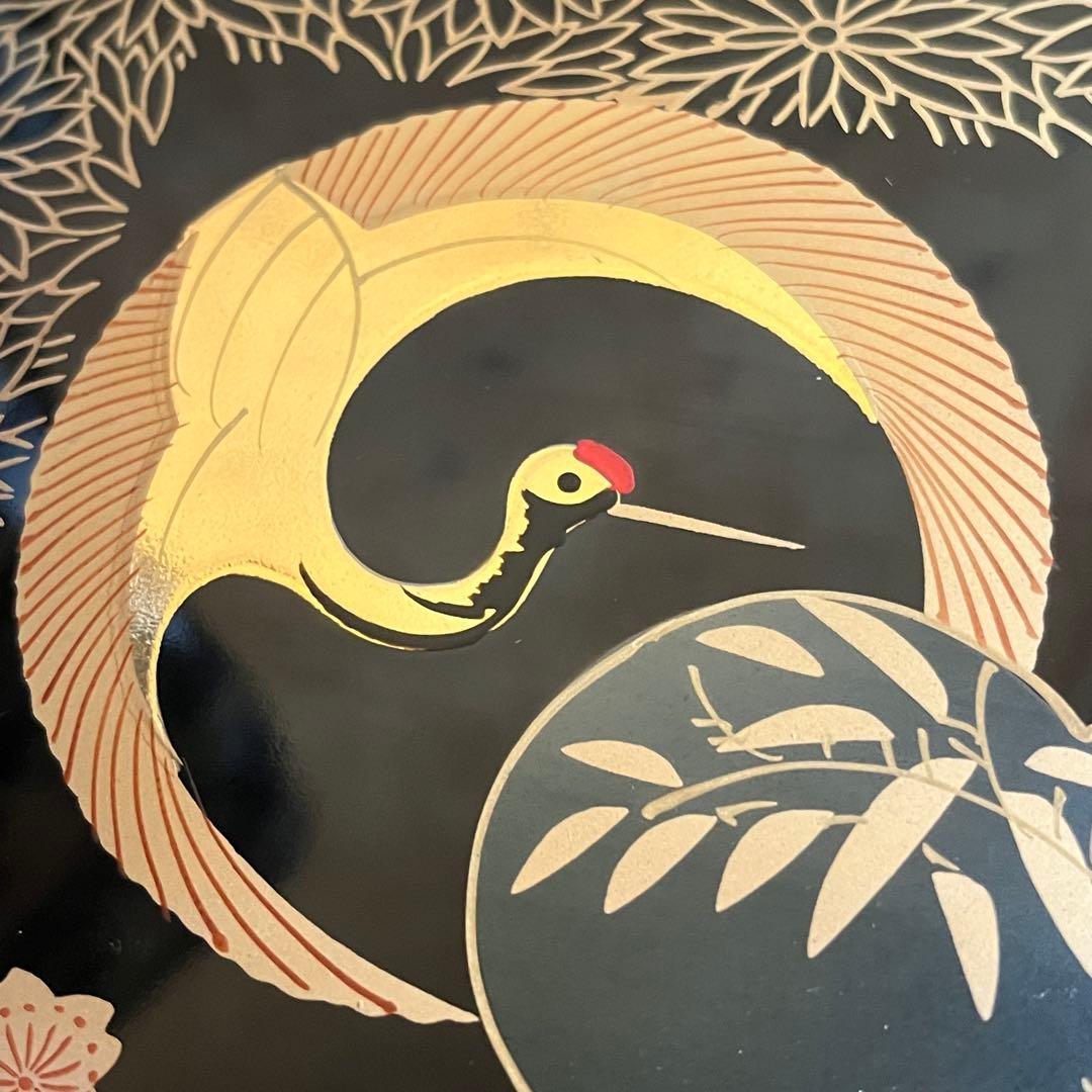 重箱 最高級 四段 重台 金盛 高蒔絵 螺鈿 梨子地 漆共箱 正月 おせち