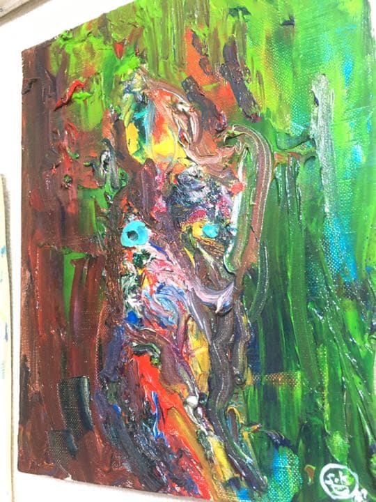 絵　絵画　原画　油絵　雑貨　抽象画　モダンアート　オシャレ　インテリア　ヌード