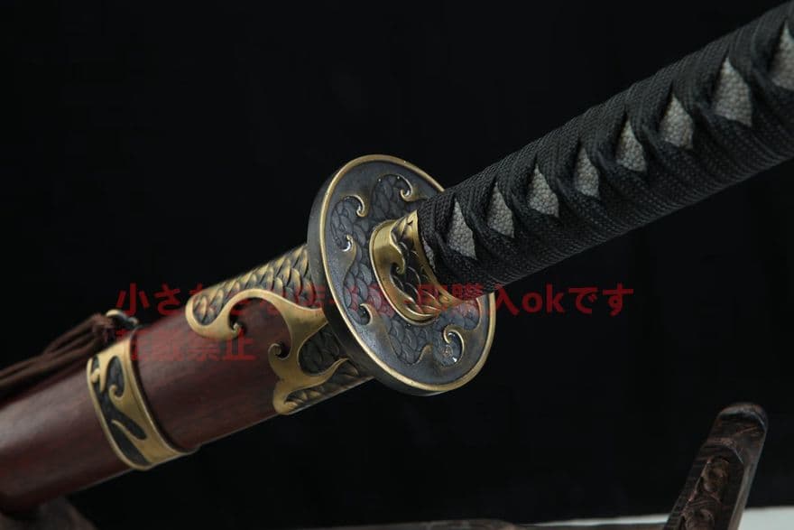 火鱗苗刀 古兵器 武具　刀装具　日本刀　模造刀 居合刀 長尺