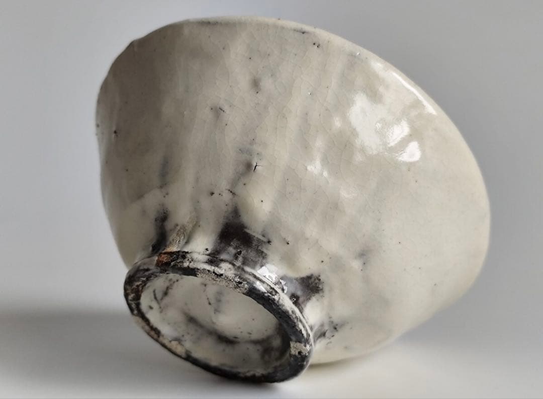 【新品】 森岡成好 粉引 碗 灰被 茶碗 / 陶器 陶芸 皿 茶道具 茶器 在銘 新品】 森岡成好 粉引 碗 灰被 茶碗 / 陶器 陶芸 皿 茶道具 茶器 在