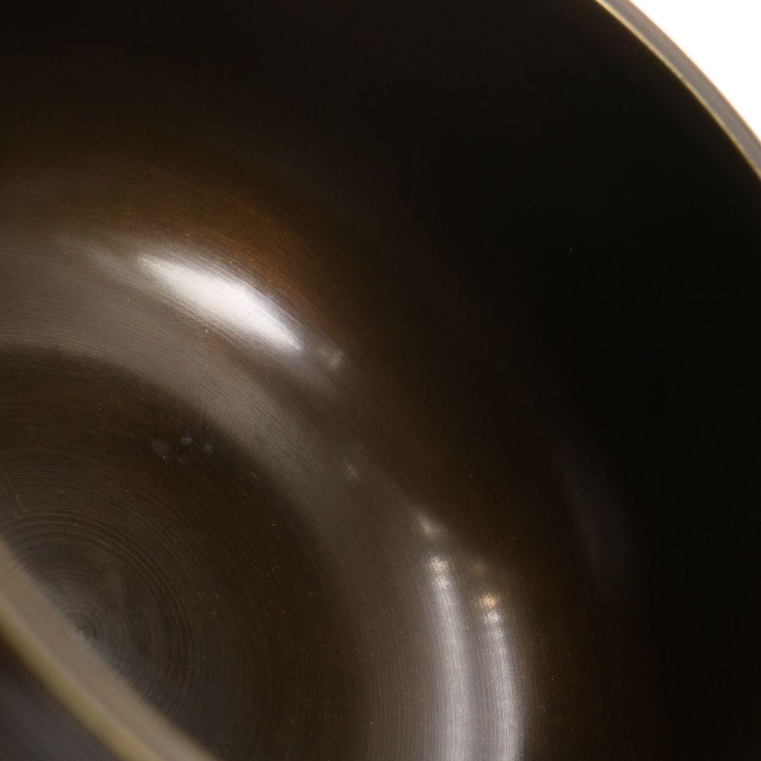 一ノ瀬宗也造 唐銅 口糸目建水 茶道具 共箱/共布 V267 BC23