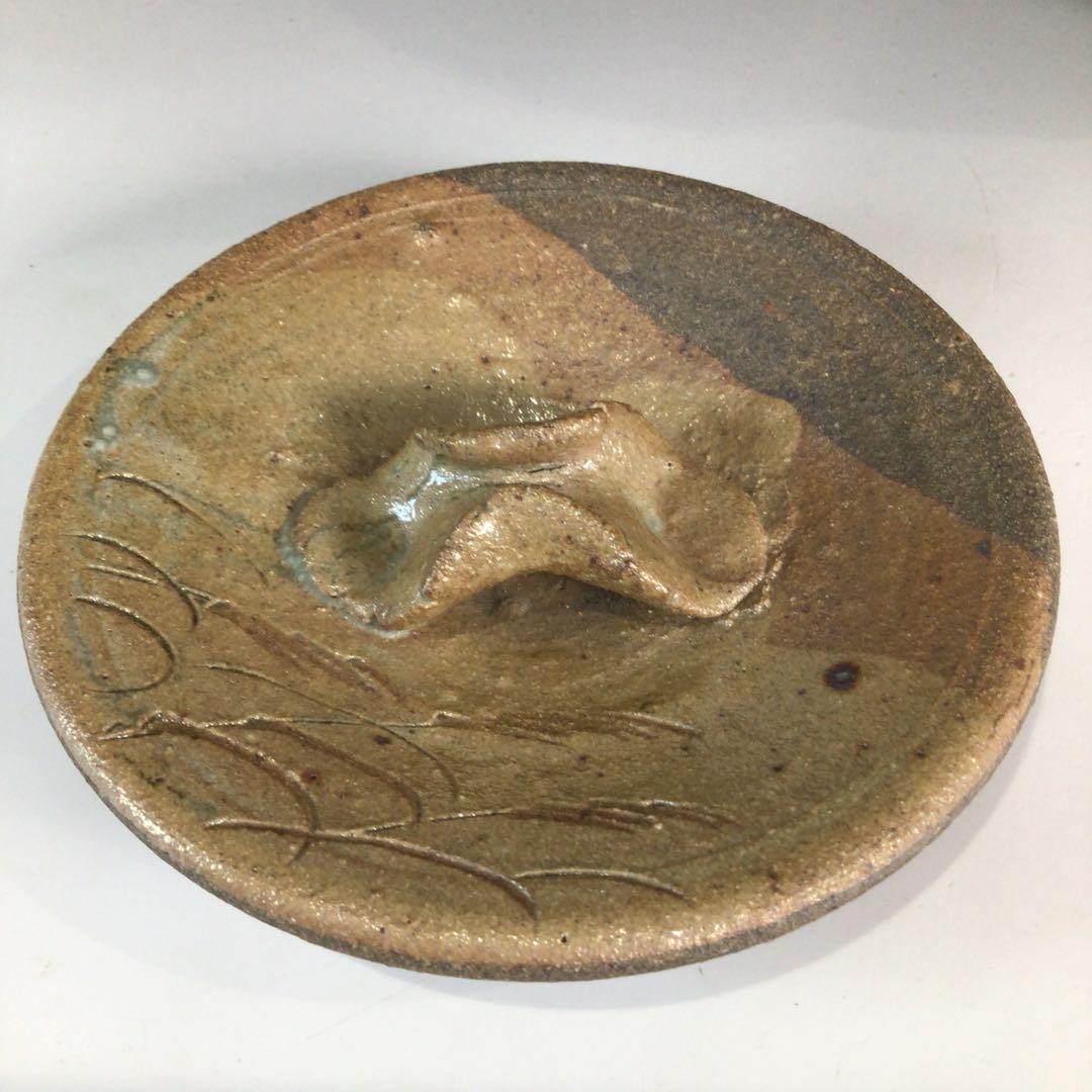 P295 水指 『在銘』『窯変錦彩』『耳付水指』 共箱 茶道具