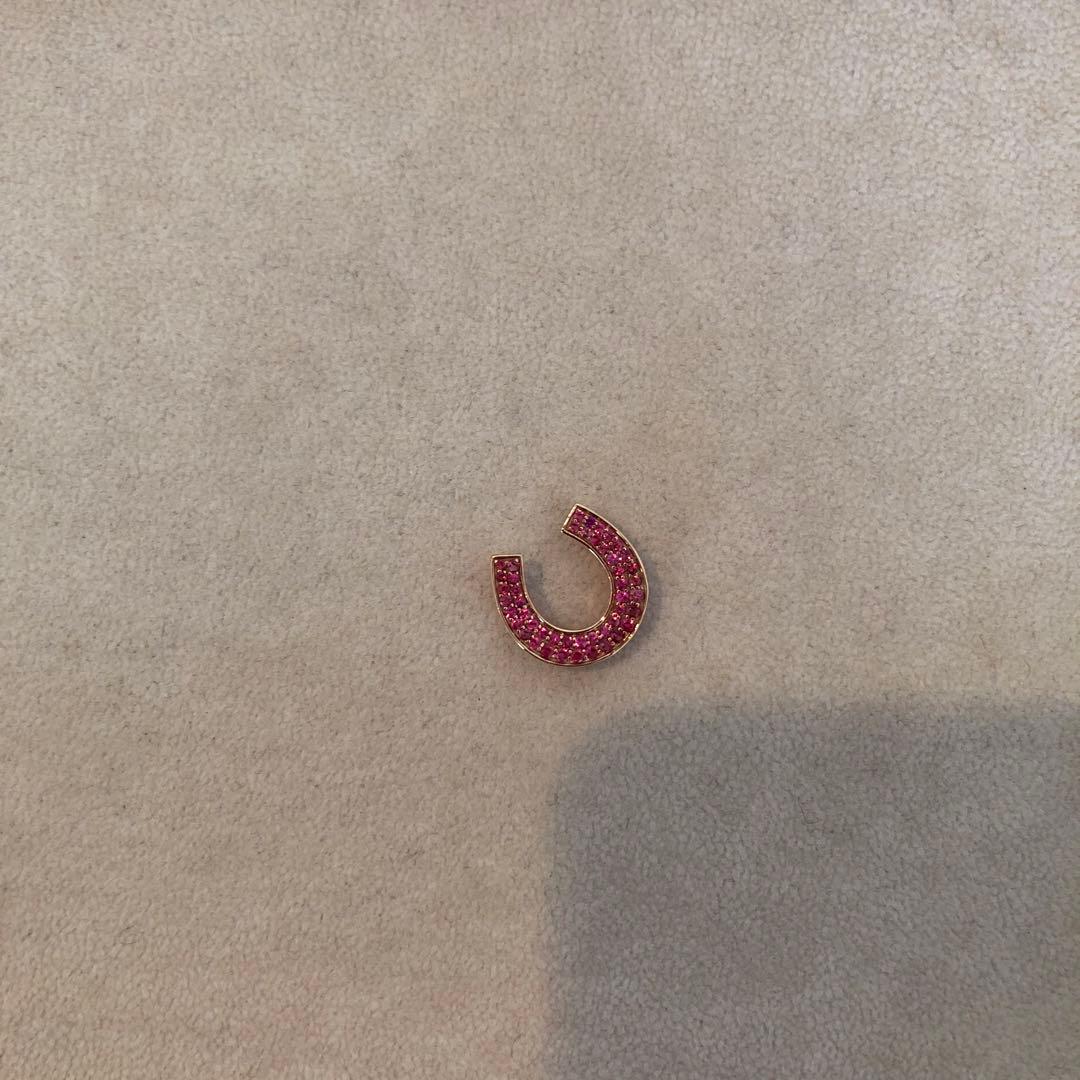 週末限定価格⭐︎K18PG アヤナスピネル 馬蹄 ペンダントトップ GSTV