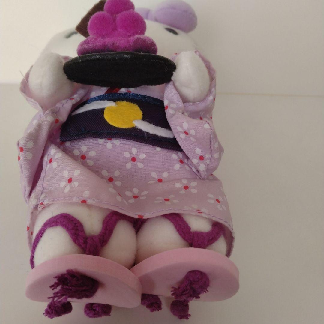 ご当地キティサンリオハローキティ着物ぬいぐるみぶどう月見限定