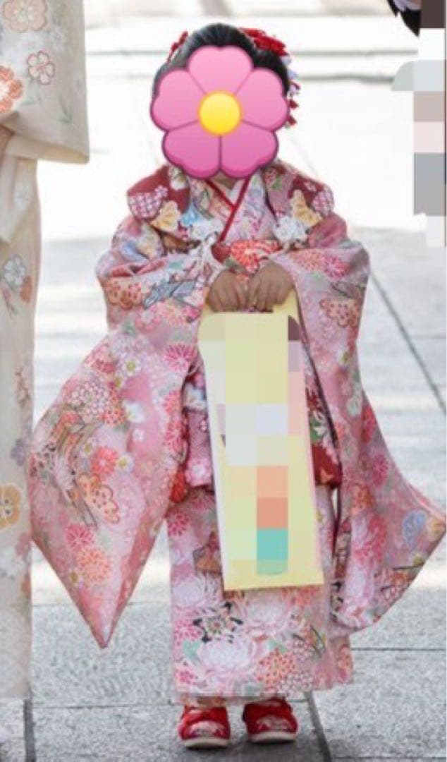 キャサリンコテージ　いにしえ華車・桃✖️赤　草履シューズセット