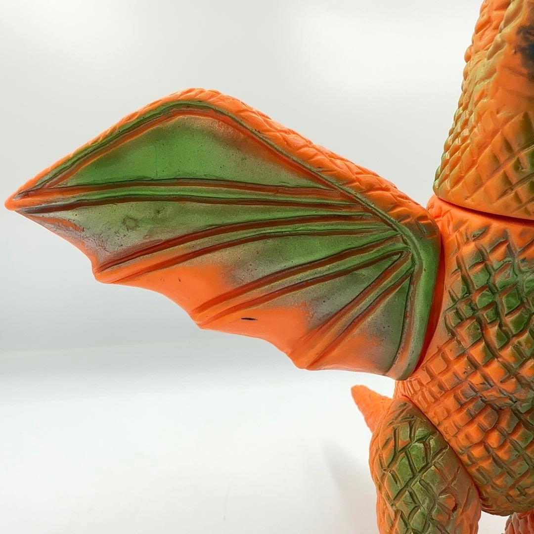 【希少品】当時物 ブルマァク キングギドラ スタンダードサイズ ソフビ