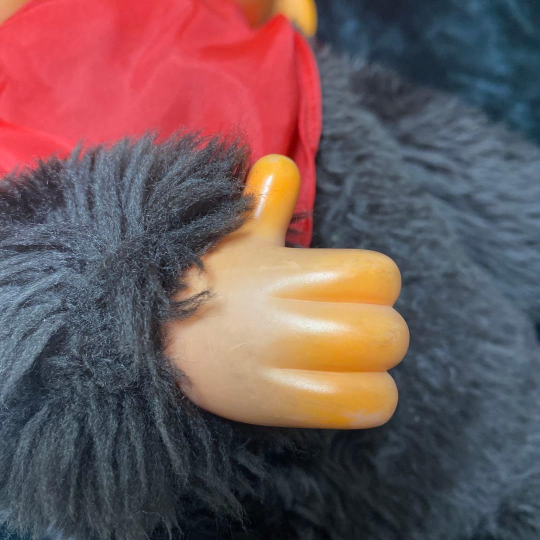 モンチッチ ぬいぐるみ 大きいサイズ 赤いスカーフ付き