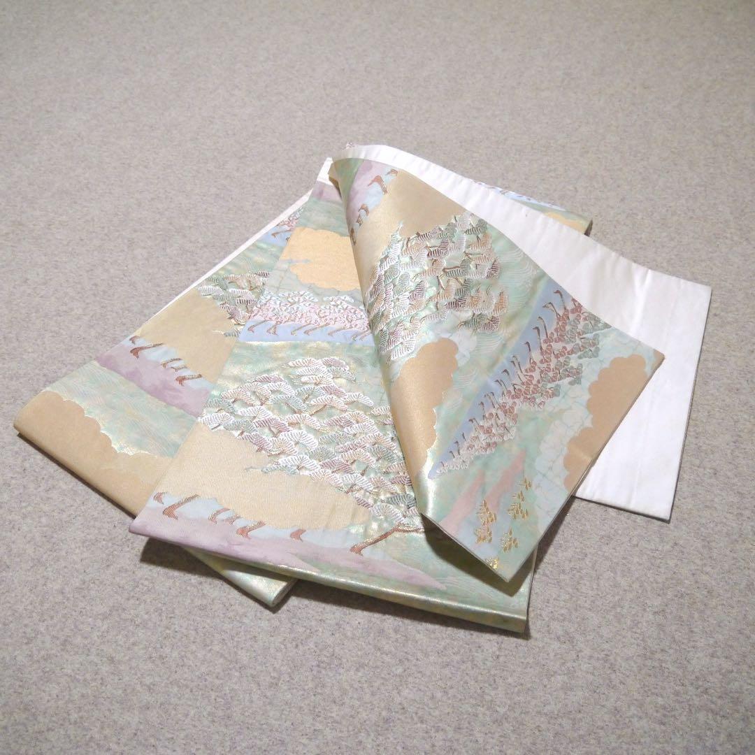 必見！早い者勝ち！！ 正絹 中古 西陣織 仕立て上がり袋帯☆178