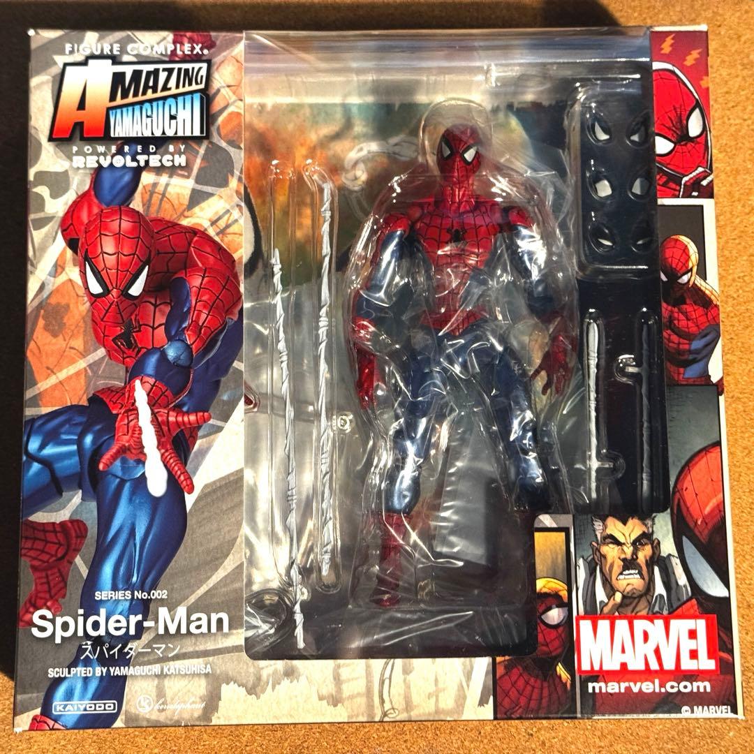 アメイジングヤマグチ リボルテック スパイダーマン フィギュア 海洋堂 アメイジング・ヤマグチ スパイダーマン Ver.2.0（再販