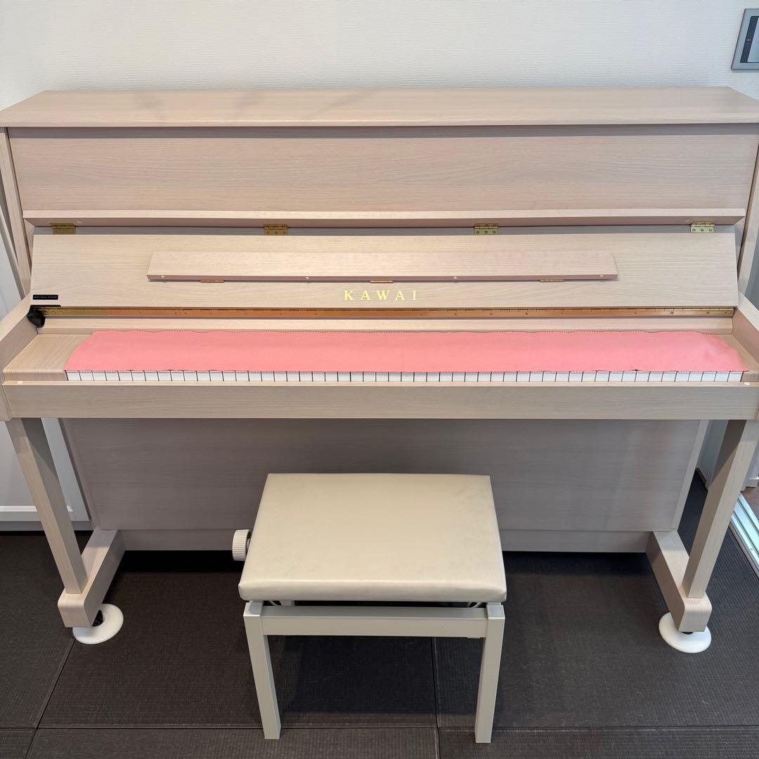 最終値下げ【美品/定価53万】カワイ アップライトピアノ（NF-15 Blanc