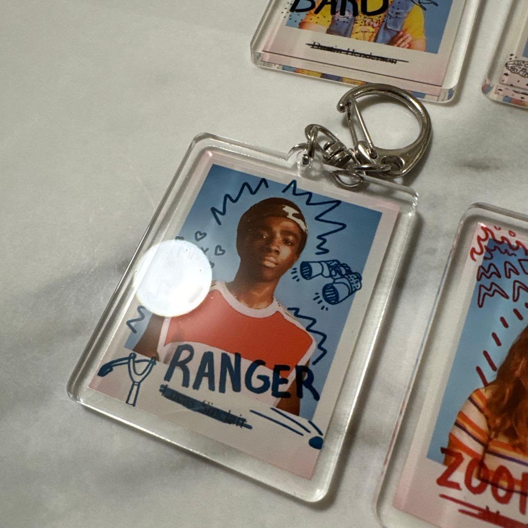 ストレンジャー・シングス 落書きデザイン キーホルダー全6種類セット